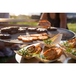 Triple barbecue/brazier in corten steel - BBQs - ISA Project