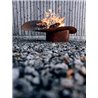 barbecue/braciere in acciaio corten - Ellipse