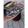 barbecue/braciere in acciaio corten - Ellipse