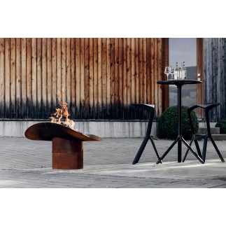 Brazier in corten / Barbecue - Ellipse | ISA Project