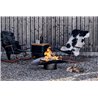 Ellipse barbecue/brazier in corten steel