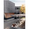 Ellipse barbecue/brazier in corten steel