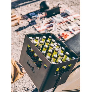 Barbecue in steel with bottle rack - Beer Box