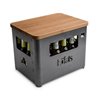 Beer Box bottle rack/barbecue/stool in steel