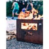 Barbecue in steel with bottle rack - Beer Box