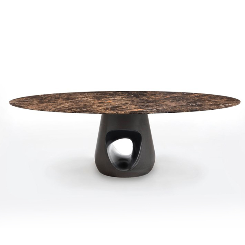 Oval table with marble top - Barbara | Horm