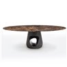 Oval table with marble top - Barbara