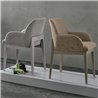 Padded armchair in vintage eco-leather -Salisburgo