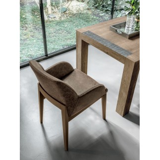 Poltroncina in Eco-pelle Vintage e Legno - Salisburgo | IsaProject