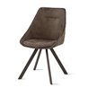 Padded chair in eco-leather -Bilbao