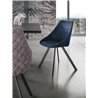 Padded chair in eco-leather or microfiber -Bilbao