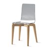 Design chair in wood and polycarbonate -Berlino