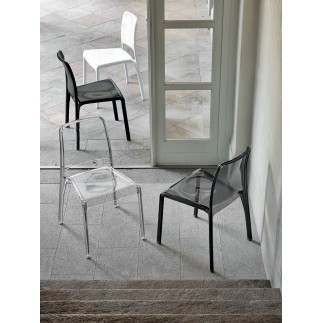 Stackable Chair in Polycarbonate -Futura | IsaProject