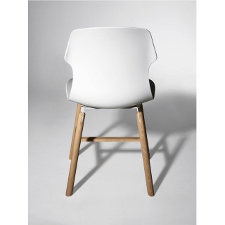 Wood and Polypropylene Chair - Stereo Wood | Casamania