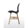 Stereo Wood chair in polypropylene