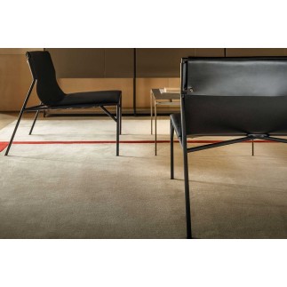 Poltroncina Lounge con Seduta in Cuoio - Tout Le Jour | Horm