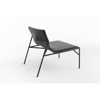 Lounge Chair with Leather Seat - Tout Le Jour | Horm