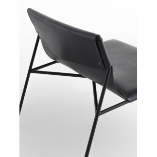 Lounge Chair with Leather Seat - Tout Le Jour | Horm