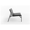 Armchair in leather and metal - Tout Le Jour