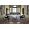 Sofa in leather and metal - Tout Le Jour