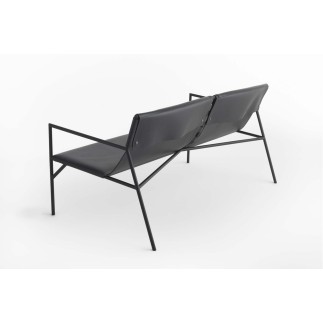 Sofa Horm in Leather and Metal - Tout Le Jour | Horm