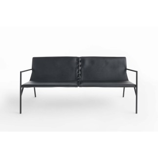 Sofa Horm in Leather and Metal - Tout Le Jour | Horm