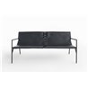 Sofa in leather and metal - Tout Le Jour