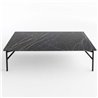 Coffee table in marble and metal - Tout Le Jour