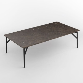 Coffee Table in Marble and Metal for Living Room - Tout Le Jour | Horm