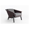 Sienna padded armchair in solid wood