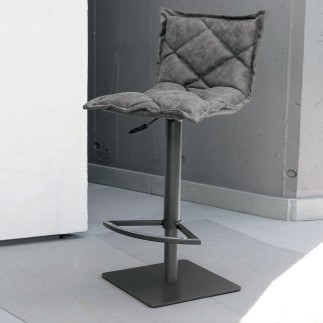 High Stool in eco-leather - Digione | IsaProject