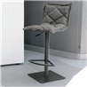 Stool in eco-leather upholstery - Digione