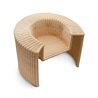 Charlotte armchair in natural wicker