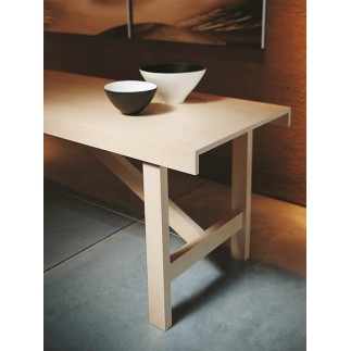 Wooden table extendable in width - Capriata | Horm