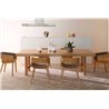 Wooden table extendable in width - Capriata