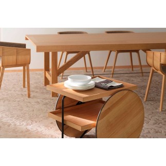 Wooden table extendable in width - Capriata | Horm