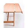 Wooden table extendable in width - Capriata