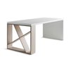 Lacquered desk/table with bookcase - J-Table