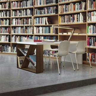 Design Desk with Bookcase - J-Table