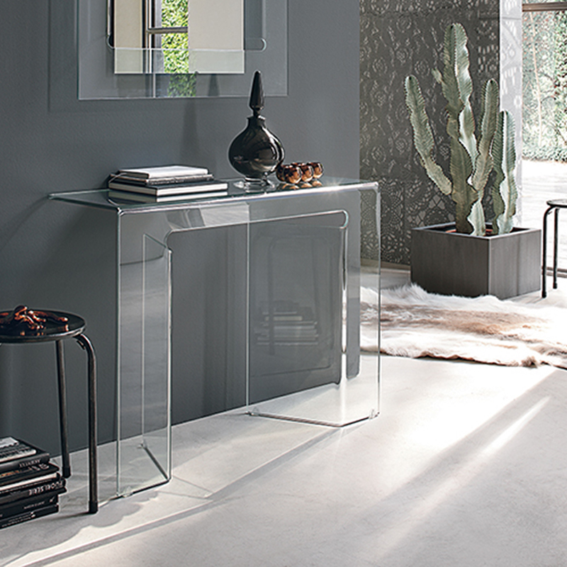 Rectangular Glass Console - Sagitta | IsaProject