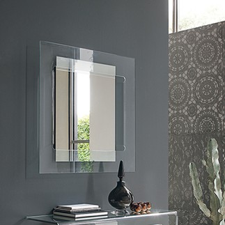 Square Mirror with Glass Frame - Sagitta | IsaProject