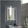 Rectangular mirror in glass - Sagitta