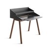 Bureau wood writing desk with led light