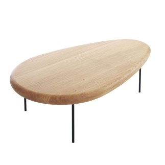 Coffee table with Solid Wood Top - Lily | Casamania