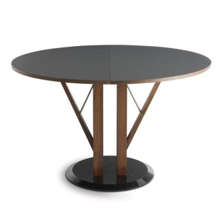 Extendable Table with Marble Base - Flower | Horm