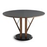 Round extendable table marble base - Flower