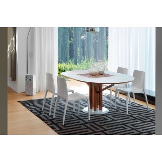 Extendable Table with Marble Base - Flower | Horm