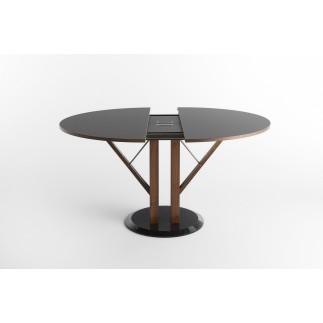 Extendable Table with Marble Base - Flower | Horm