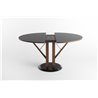 Round extendable table marble base - Flower