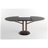 Round extendable table marble base - Flower